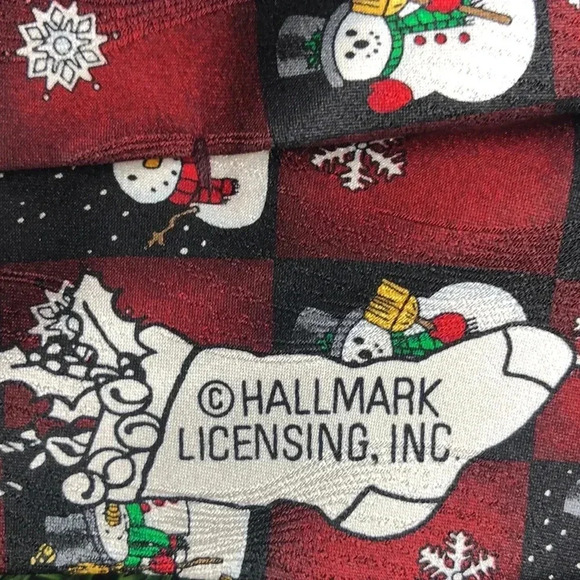 HALLMARK Licensing Snowman Christmas Neck Tie - Picture 6 of 7